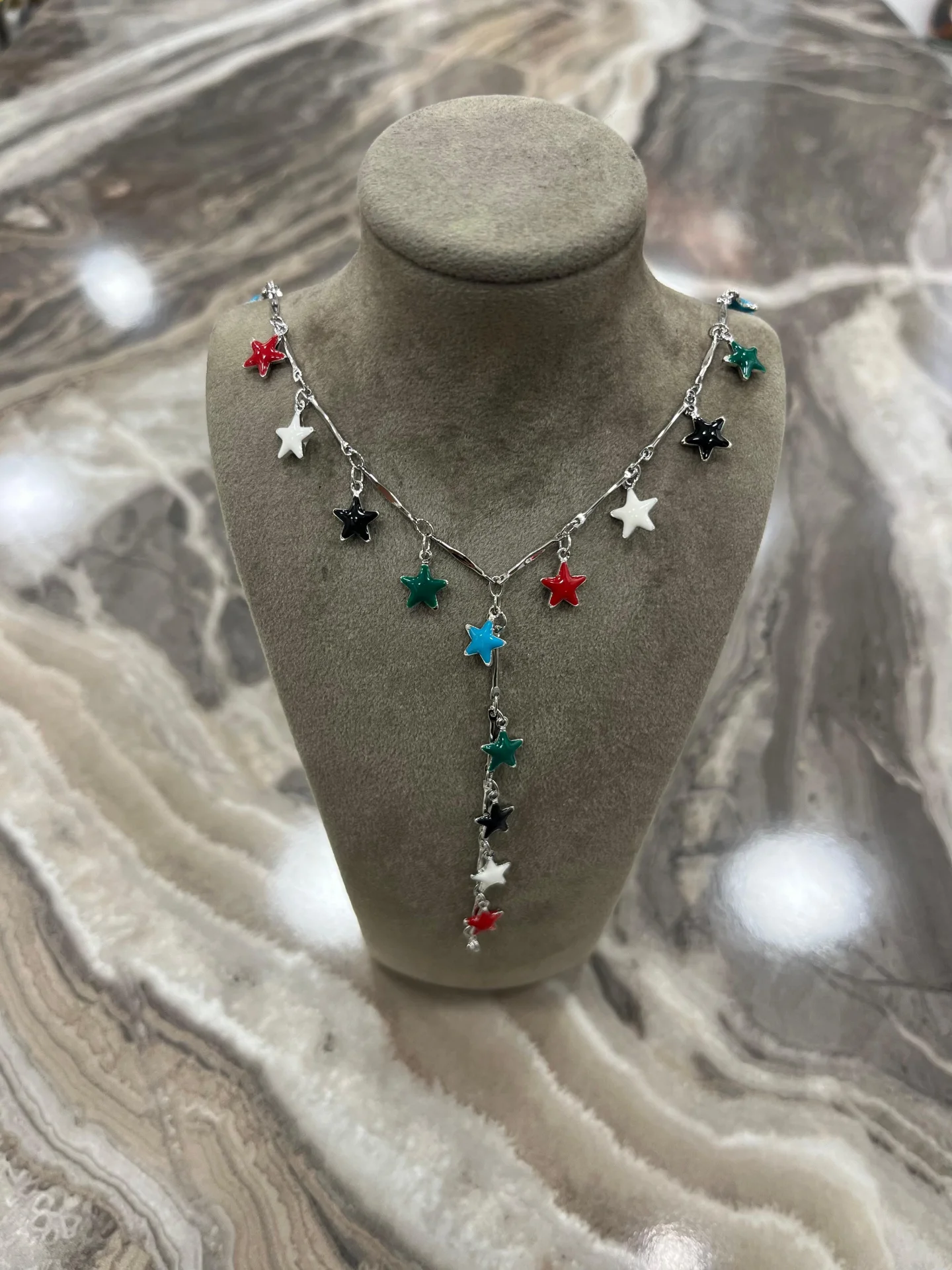 Yıldız Çelik Y Kolye