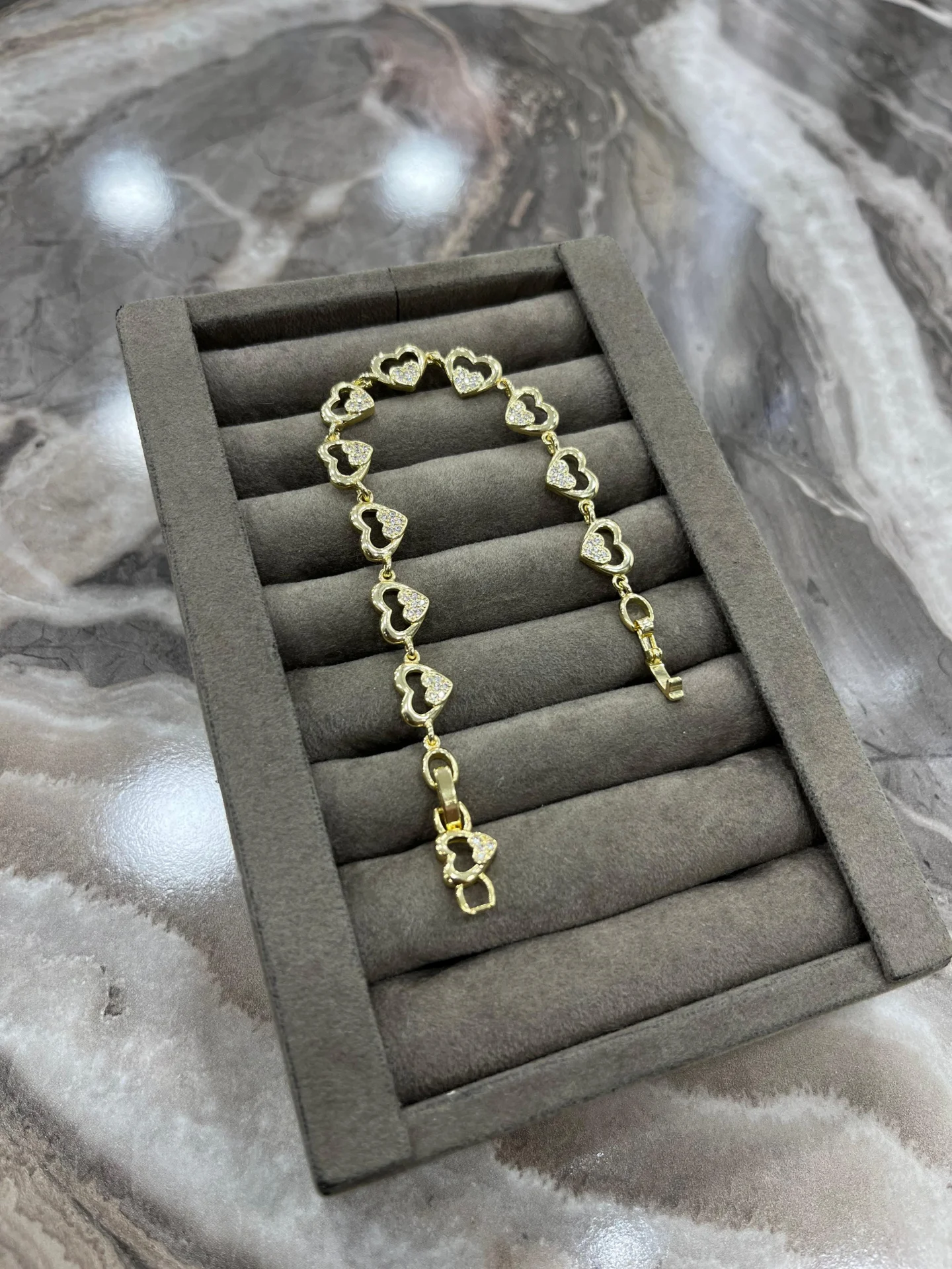 Altın Renk Çelik Bileklik 