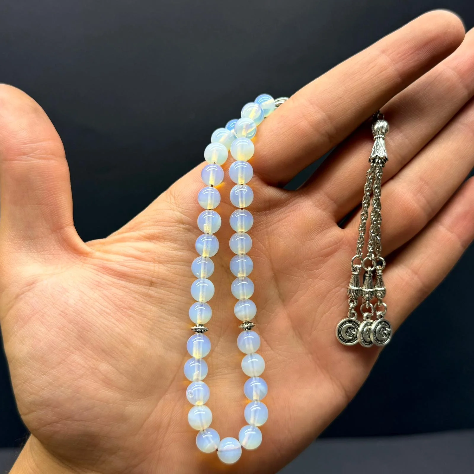 resimler/urunler/Özel Ahşap Kutulu 33’lü Ay Taşı Tesbih