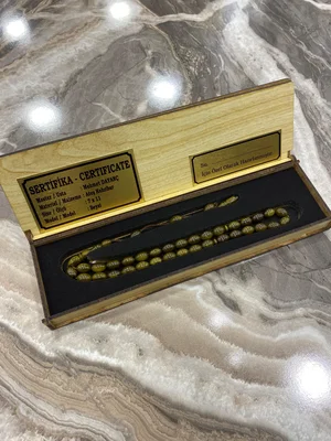 Sertifikalı Usta İşçilikli Kehribar Tesbih – Özel Kutusunda