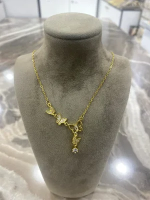 Kelebek Çelik Y Kolye