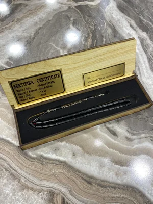 Sertifikalı Usta İşçilikli Kehribar Tesbih – Özel Kutusunda