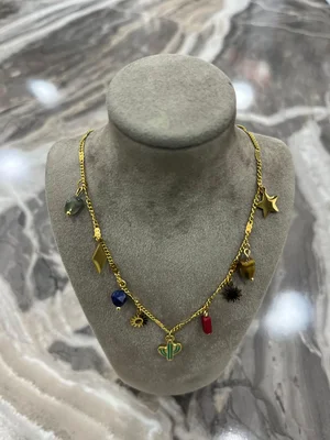 Altın Renk Kararmaz Çelik Kolye