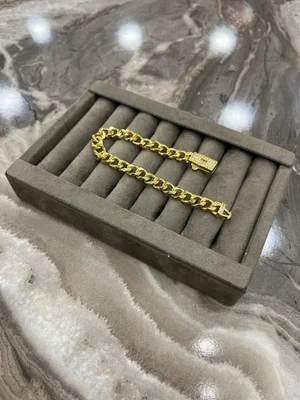 Altın Renk Çelik Bileklik 